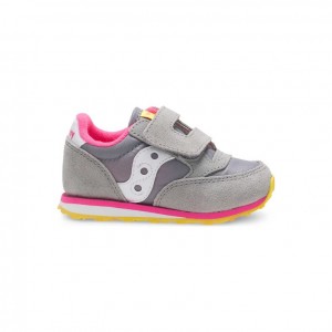 Saucony Baby Jazz Hook & Loop Sneaker Kleine Kinder Grau | BERLIN CZLBJS