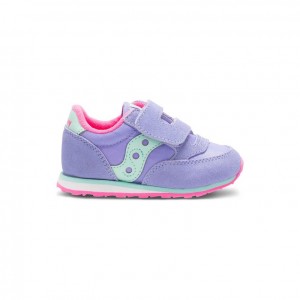 Saucony Jazz Hook & Loop Sneaker Große Kinder Lila | BERLIN YGZMSQ