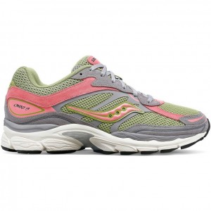 Saucony ProGrid Omni 9 Premium Sneaker Herren Grau Grün Rosa | BERLIN ORNCMF