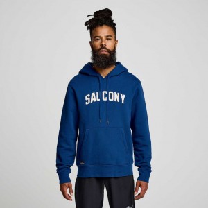 Saucony Recovery Hoodie Herren Indigo | BERLIN EXCSON