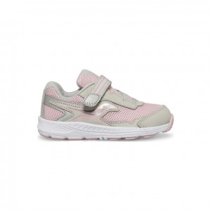 Saucony Ride 10 Jr. Sneaker Kleine Kinder Rosa Grau | BERLIN ELVPTY