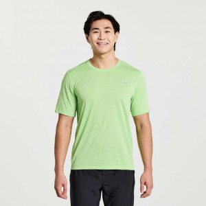 Saucony Stopwatch Kurzes Sleeve T-Shirt Herren Mintfarben | BERLIN XLUPNC