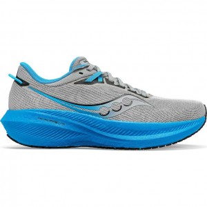 Saucony Triumph 21 Laufschuhe Herren Silber Blau | BERLIN YUJSCB