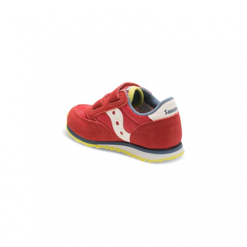 Saucony Baby Jazz Hook & Loop Sneaker Kleine Kinder Rot | BERLIN FSOVPY