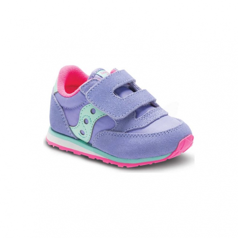 Saucony Baby Jazz Hook & Loop Sneaker Kleine Kinder Lila | BERLIN IVUNSQ