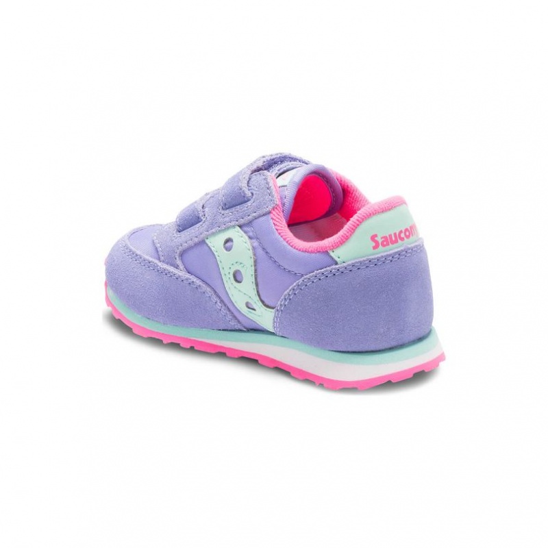 Saucony Baby Jazz Hook & Loop Sneaker Kleine Kinder Lila | BERLIN IVUNSQ