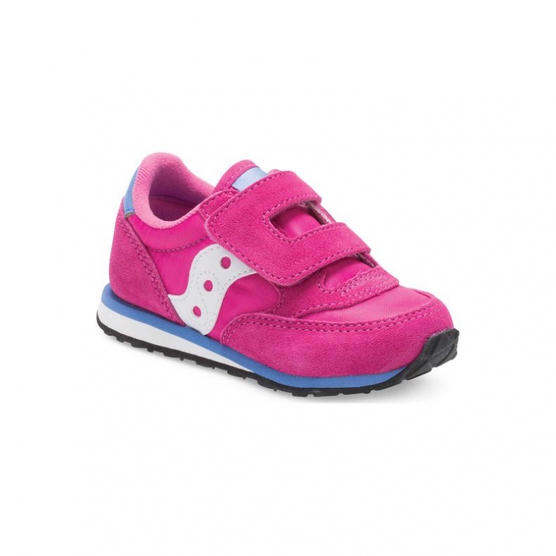 Saucony Baby Jazz Hook & Loop Sneaker Kleine Kinder Rosa | BERLIN EHTFKI