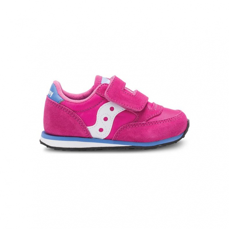 Saucony Baby Jazz Hook & Loop Sneaker Kleine Kinder Rosa | BERLIN EHTFKI