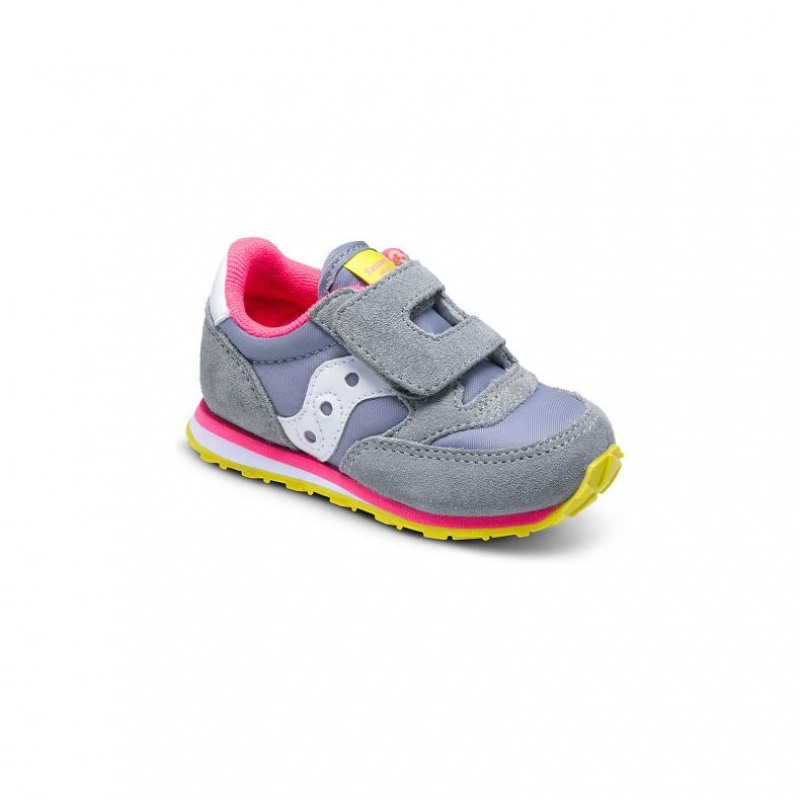 Saucony Baby Jazz Hook & Loop Sneaker Kleine Kinder Grau | BERLIN CZLBJS