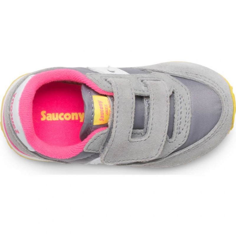 Saucony Baby Jazz Hook & Loop Sneaker Kleine Kinder Grau | BERLIN CZLBJS