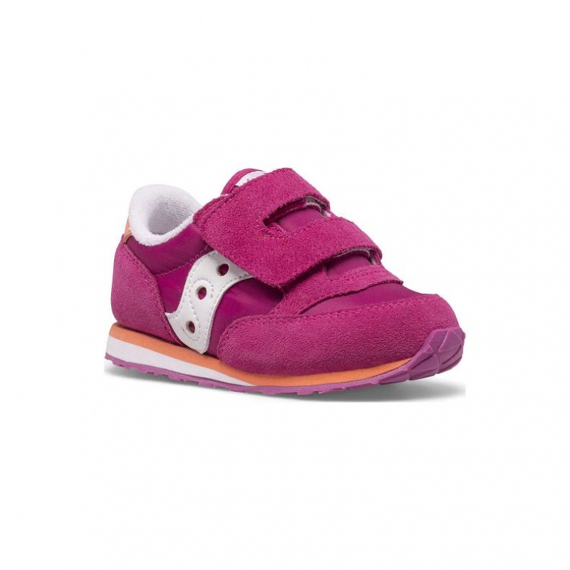 Saucony Baby Jazz Hook & Loop Sneaker Kleine Kinder Fuchsie | BERLIN OVTSBK