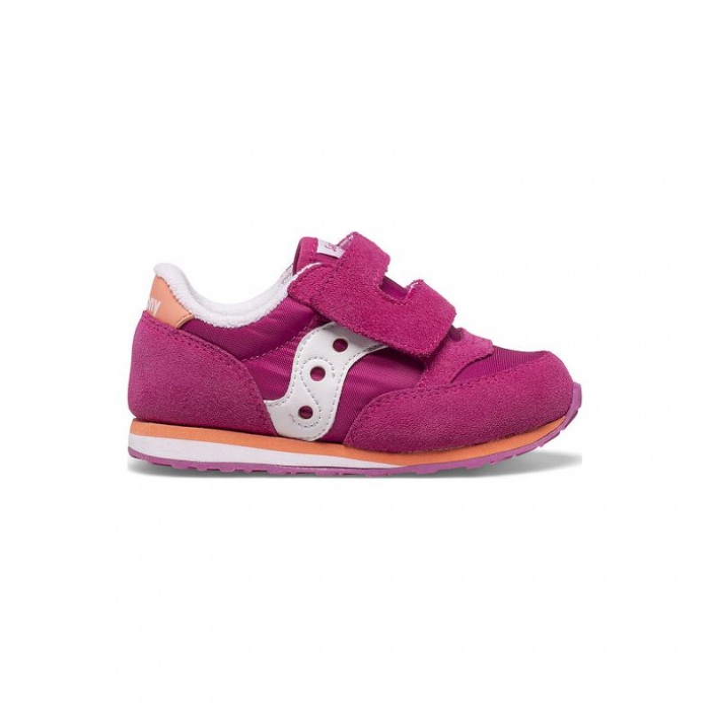 Saucony Baby Jazz Hook & Loop Sneaker Kleine Kinder Fuchsie | BERLIN OVTSBK