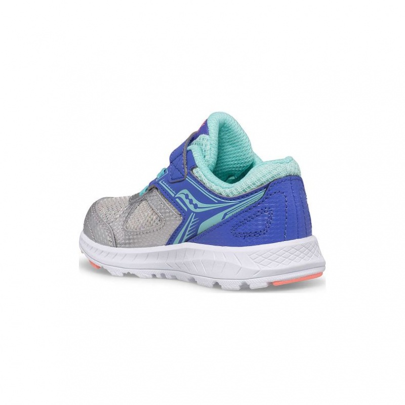 Saucony Cohesion 14 A/C Jr. Sneaker Kleine Kinder Blau Silber | BERLIN FXTEBK