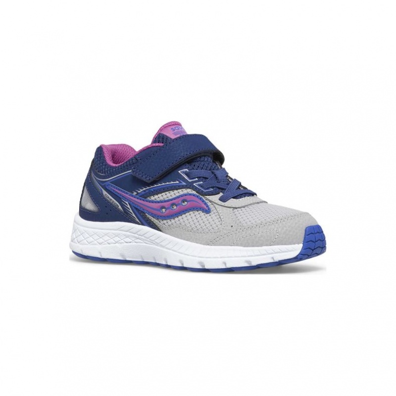 Saucony Cohesion 14 A/C Sneaker Große Kinder Navy Grau | BERLIN GVTAIY