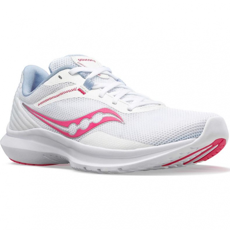 Saucony Convergence Laufschuhe Damen Weiß Rosa | BERLIN SZIGAD