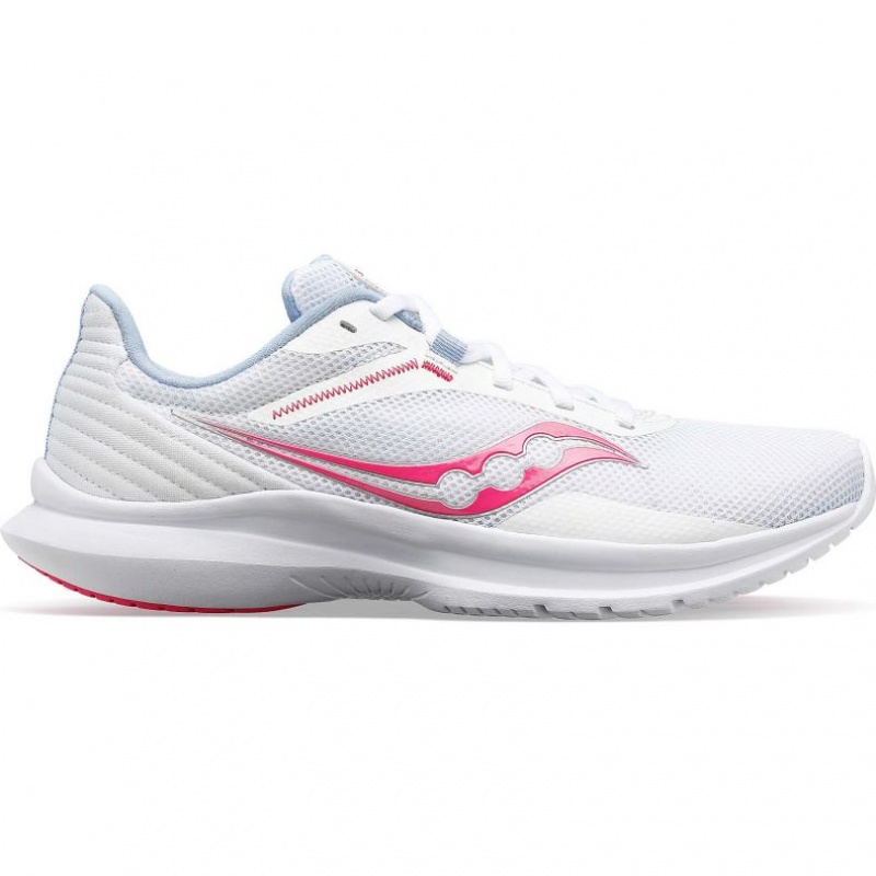 Saucony Convergence Laufschuhe Damen Weiß Rosa | BERLIN SZIGAD