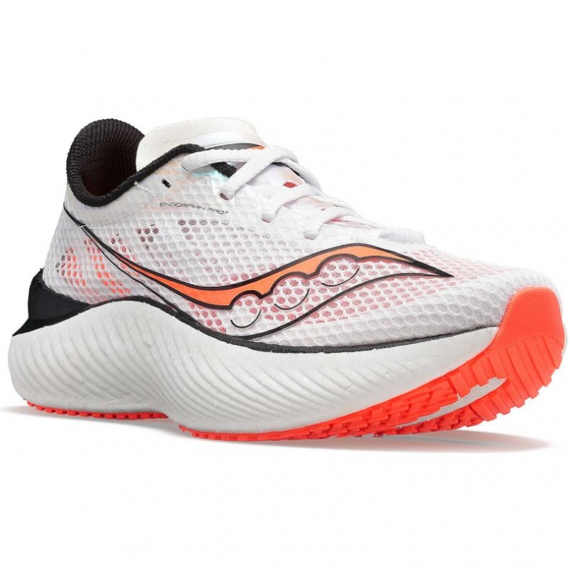 Saucony Endorphin Pro 3 Laufschuhe Damen Weiß | BERLIN RETKPV