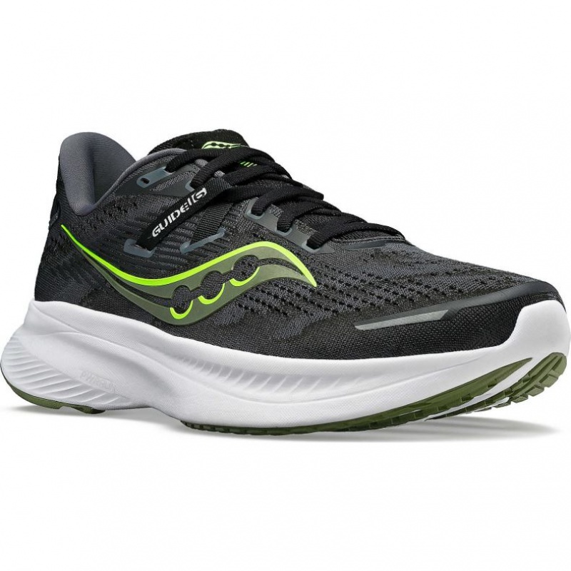 Saucony Guide 16 Laufschuhe Herren Schwarz | BERLIN TUWFNZ