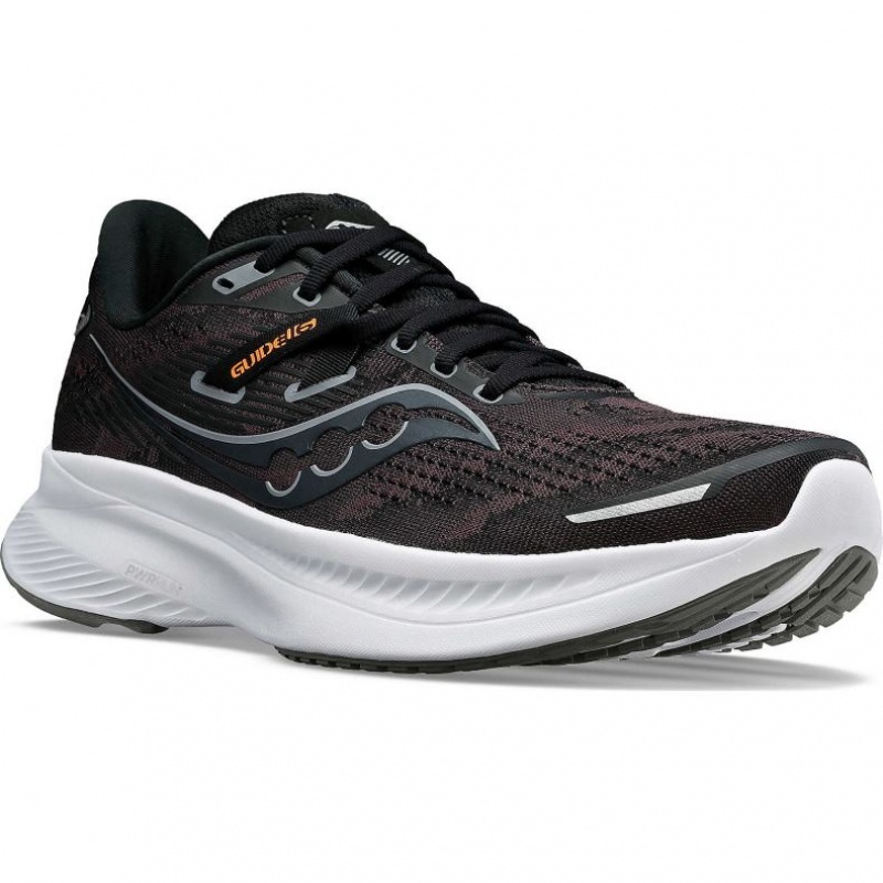 Saucony Guide 16 Wide Laufschuhe Herren Schwarz | BERLIN GSRVJW