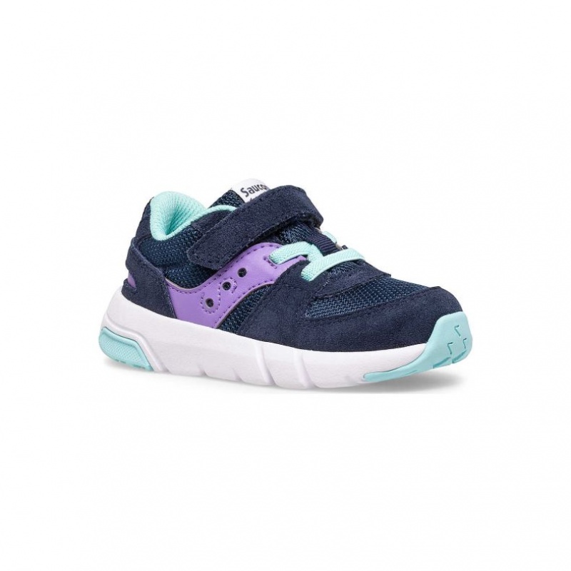 Saucony Jazz Lite 2.0 Sneaker Kleine Kinder Navy Lila | BERLIN VZADRK