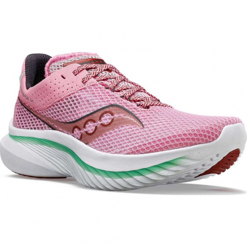 Saucony Kinvara 14 Laufschuhe Damen Rosa | BERLIN YJPOXA