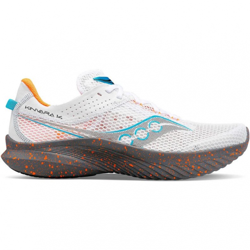 Saucony Kinvara 14 Laufschuhe Herren Weiß | BERLIN MQVYTX