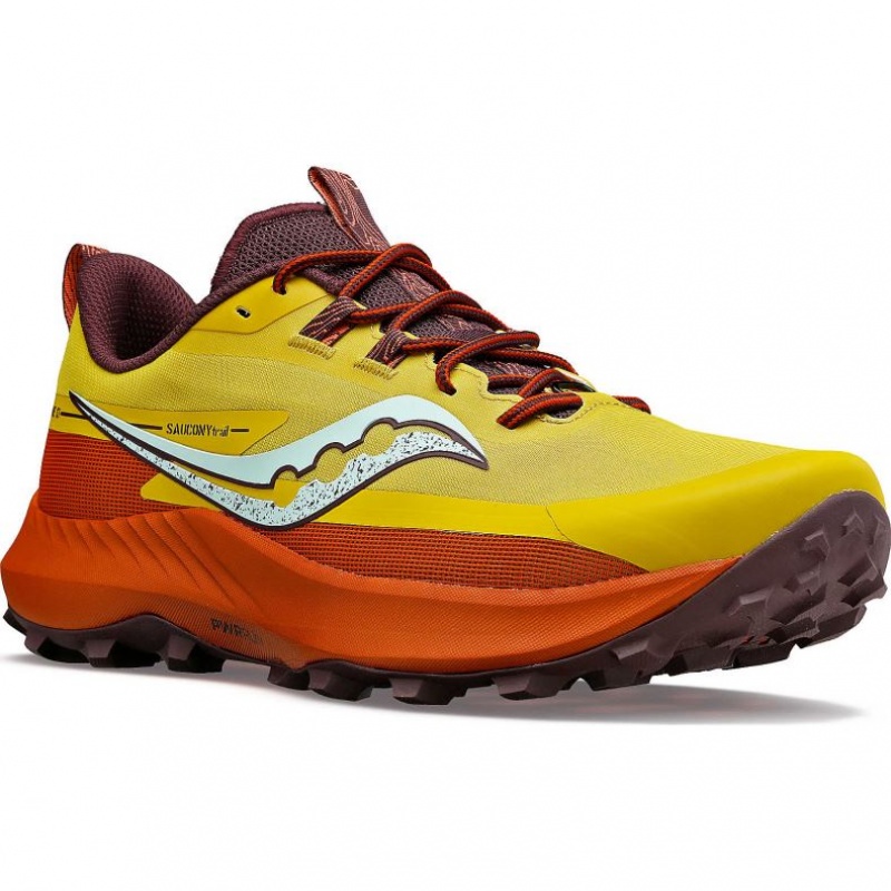 Saucony Peregrine 13 Trailrunning Schuhe Herren Gelb Orange | BERLIN TSFQJB