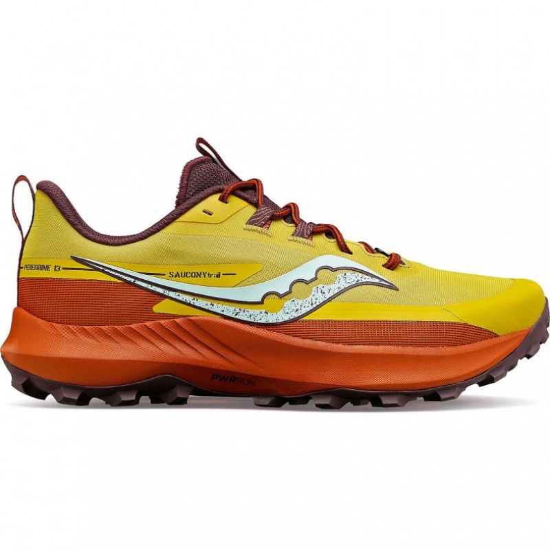 Saucony Peregrine 13 Trailrunning Schuhe Herren Gelb Orange | BERLIN TSFQJB