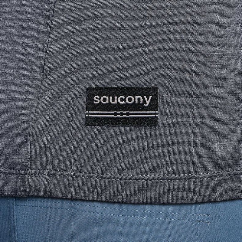 Saucony Peregrine Merino Long Sleeve T-Shirt Herren Grau | BERLIN VOFZYH