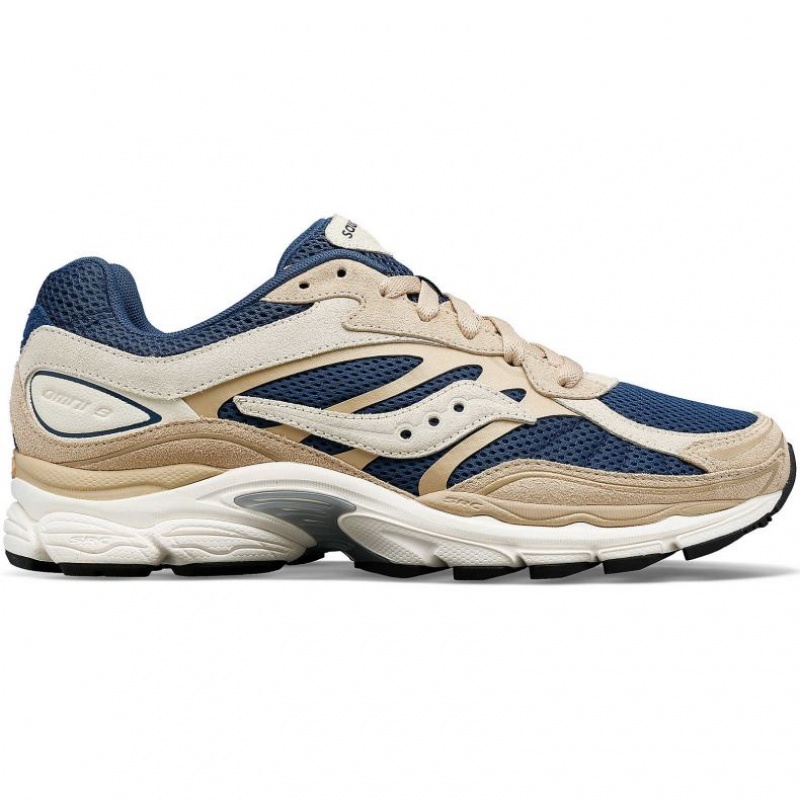 Saucony ProGrid Omni 9 Premium Sneaker Herren Beige Blau | BERLIN VHSRDZ