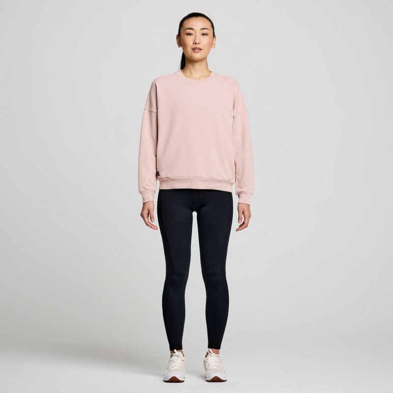 Saucony Recovery Crew Sweatshirt Damen Rosa | BERLIN PSLXBM