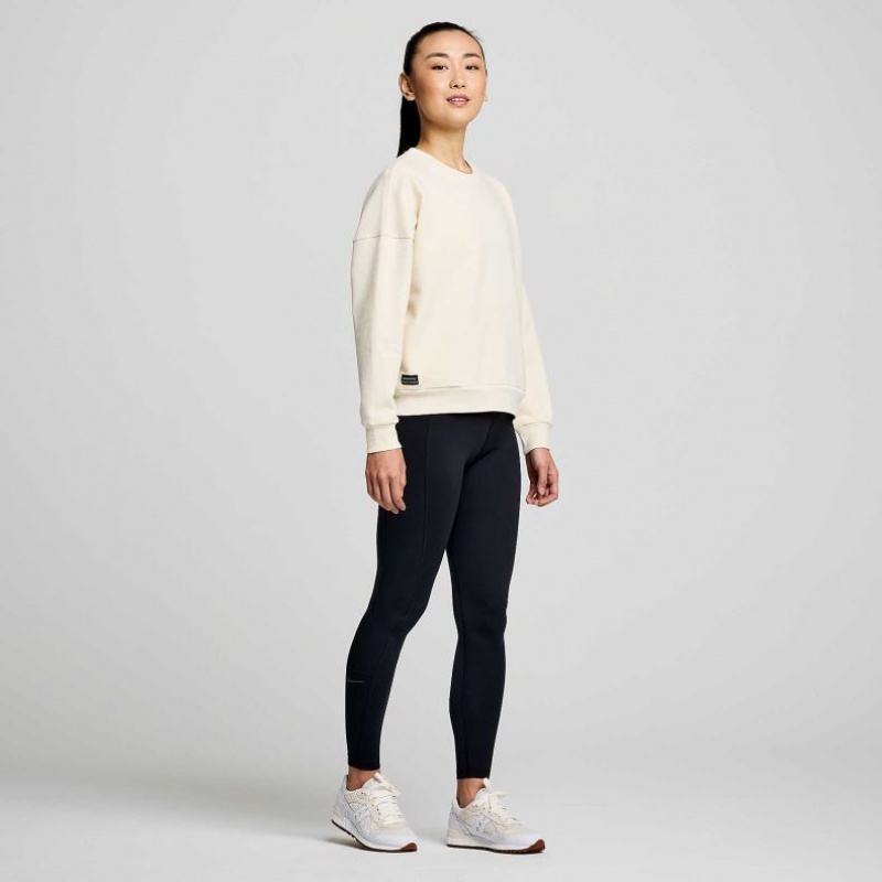 Saucony Recovery Crew Sweatshirt Damen Weiß | BERLIN SHIWDX