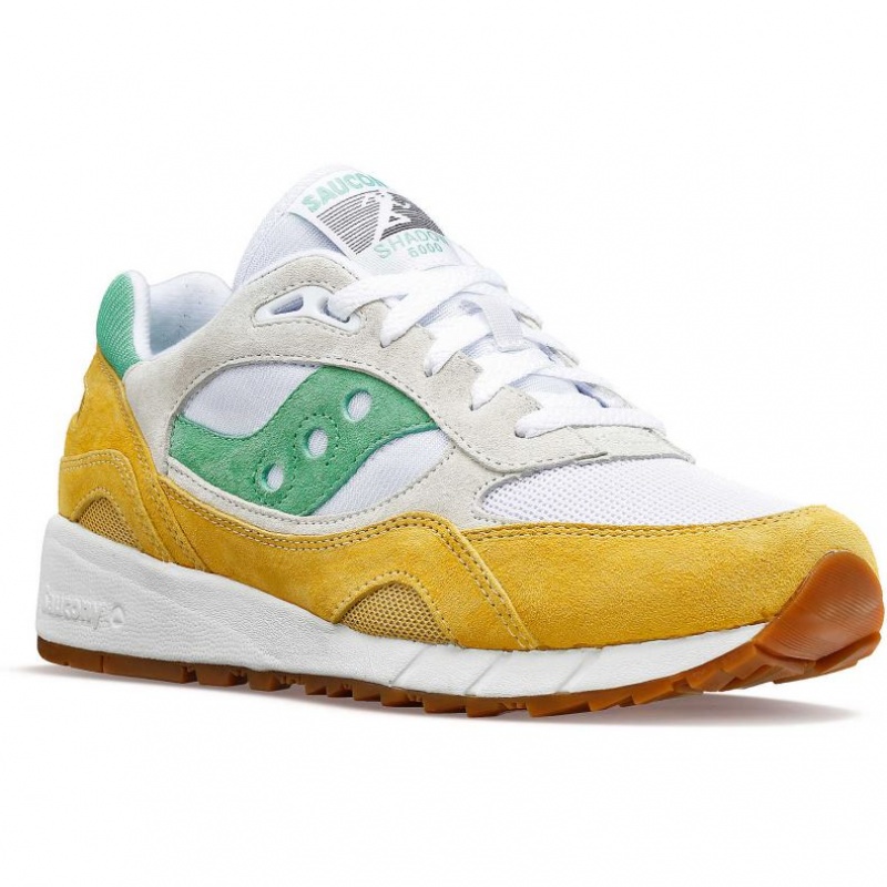 Saucony Shadow 6000 Sneaker Herren Weiß Gelb Grün | BERLIN PZDQKL