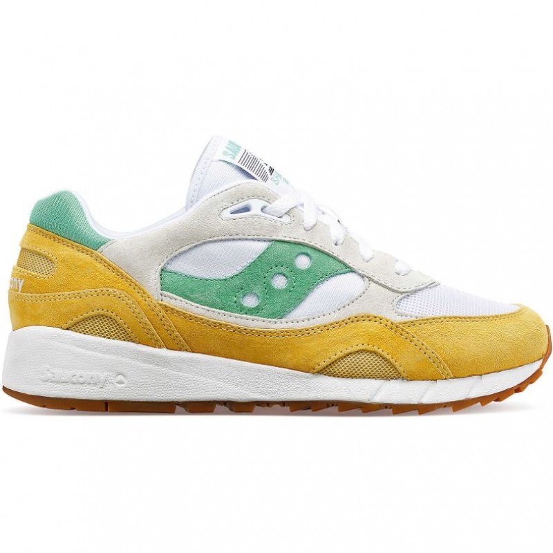 Saucony Shadow 6000 Sneaker Herren Weiß Gelb Grün | BERLIN PZDQKL