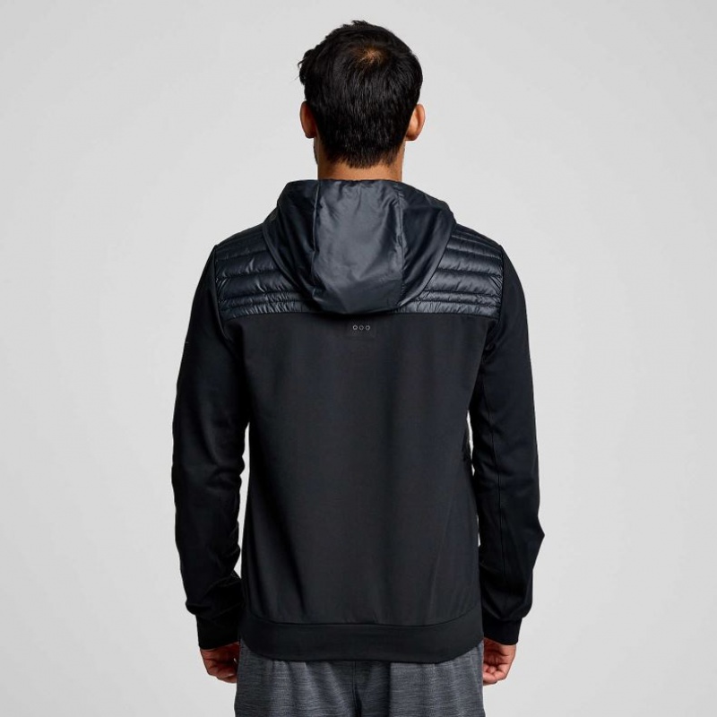 Saucony Solstice Oysterpuff Hoodie Herren Schwarz | BERLIN XPHKMA