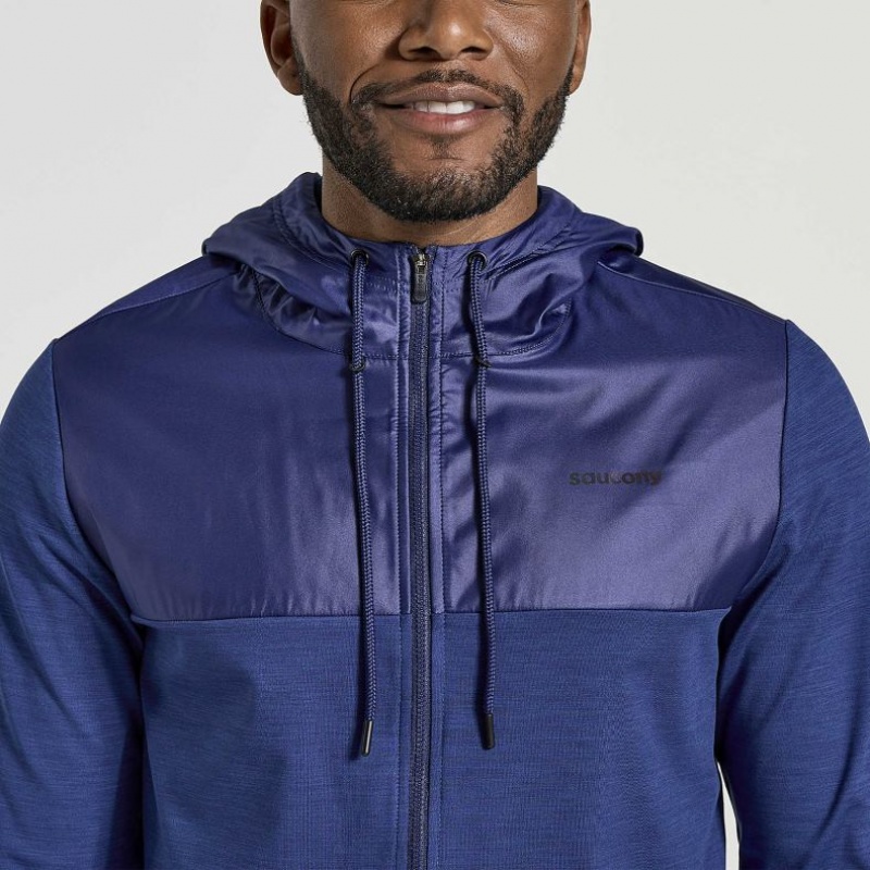 Saucony Solstice Zip Hoodie Herren Navy | BERLIN YLFDGM