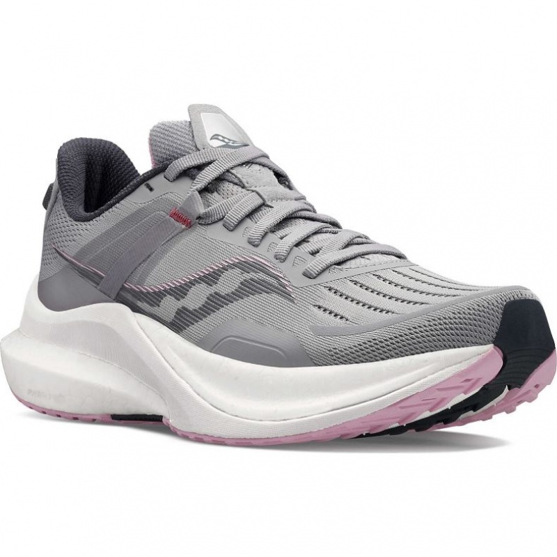 Saucony Tempus Wide Laufschuhe Damen Grau | BERLIN MGRPFB