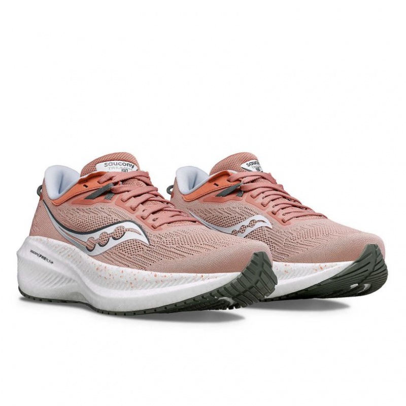 Saucony Triumph 21 Laufschuhe Damen Koralle | BERLIN CPVWJT