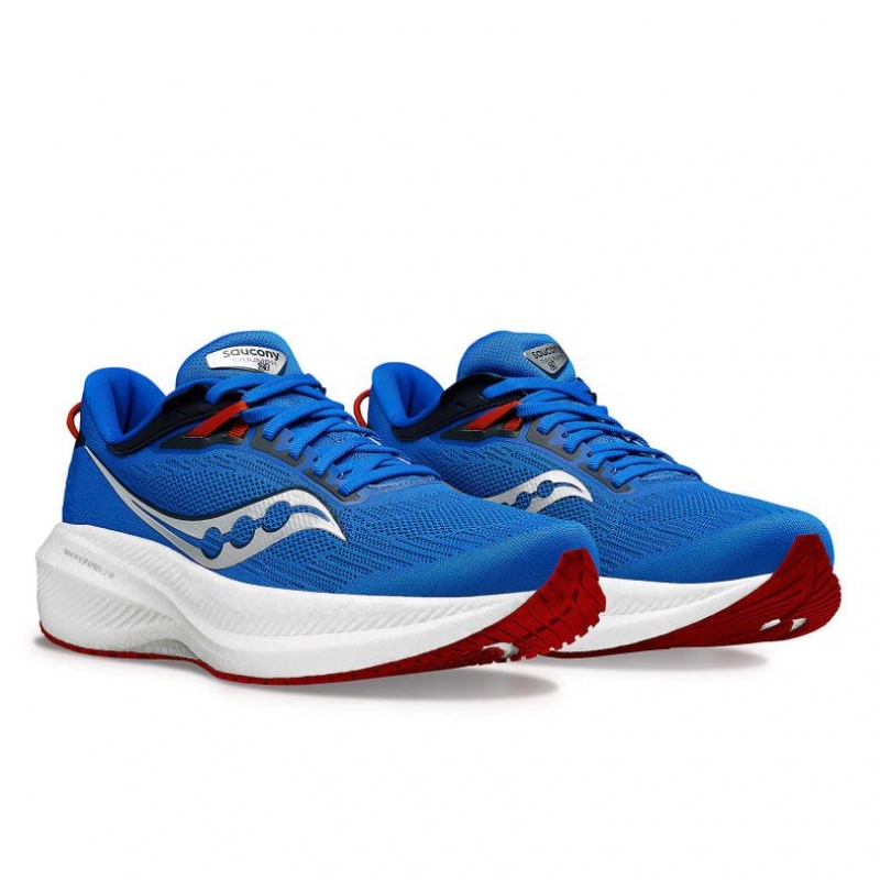 Saucony Triumph 21 Laufschuhe Herren Blau | BERLIN BLRDTY