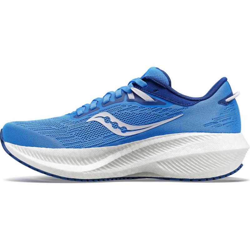 Saucony Triumph 21 Wide Laufschuhe Damen Blau | BERLIN PVSWCI