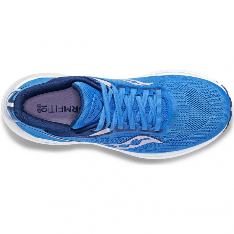 Saucony Triumph 21 Wide Laufschuhe Damen Blau | BERLIN PVSWCI