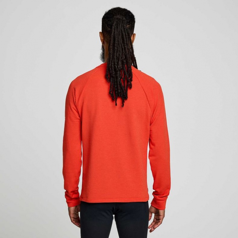 Saucony Triumph 3D Crew Sweatshirt Herren Orange | BERLIN WAJZSN